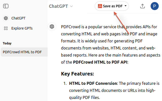 ChatGPT To PDF